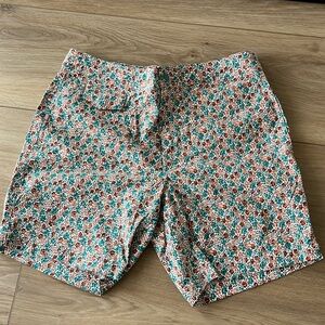 J. Crew floral swim trunks 7”